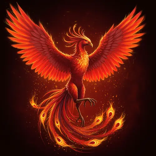 Ethereal Phoenix: A Digital Fantasy Art Masterpiece
