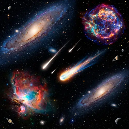 Stunning Outer Space Visualization: Galaxies, Nebulae, Celestial Events