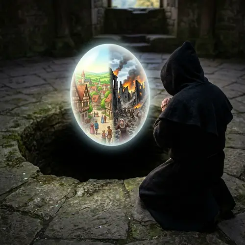 Contrast of City Life and Destruction in Art