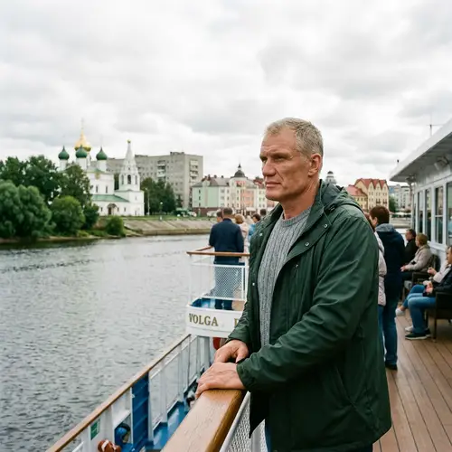 Rugged Martial Artist on Russian River Cruise