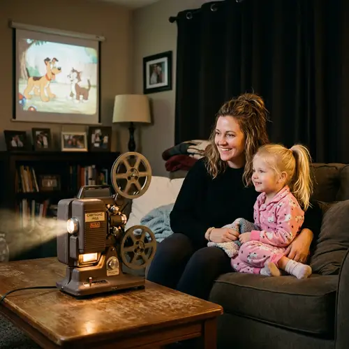Family Fun with Vintage Projectors and Cartoons