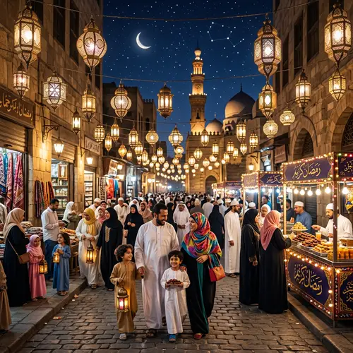 Ramadan Lanterns: Traditional Islamic Decor Illuminating Streets
