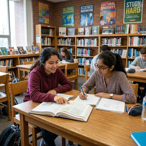 Diverse Students Collaborating on School Project | Cooperative Learning