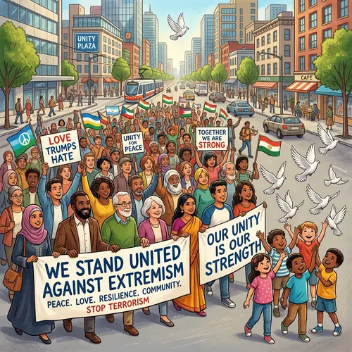 Unity Against Terrorism & Extremism | Peaceful Demonstration