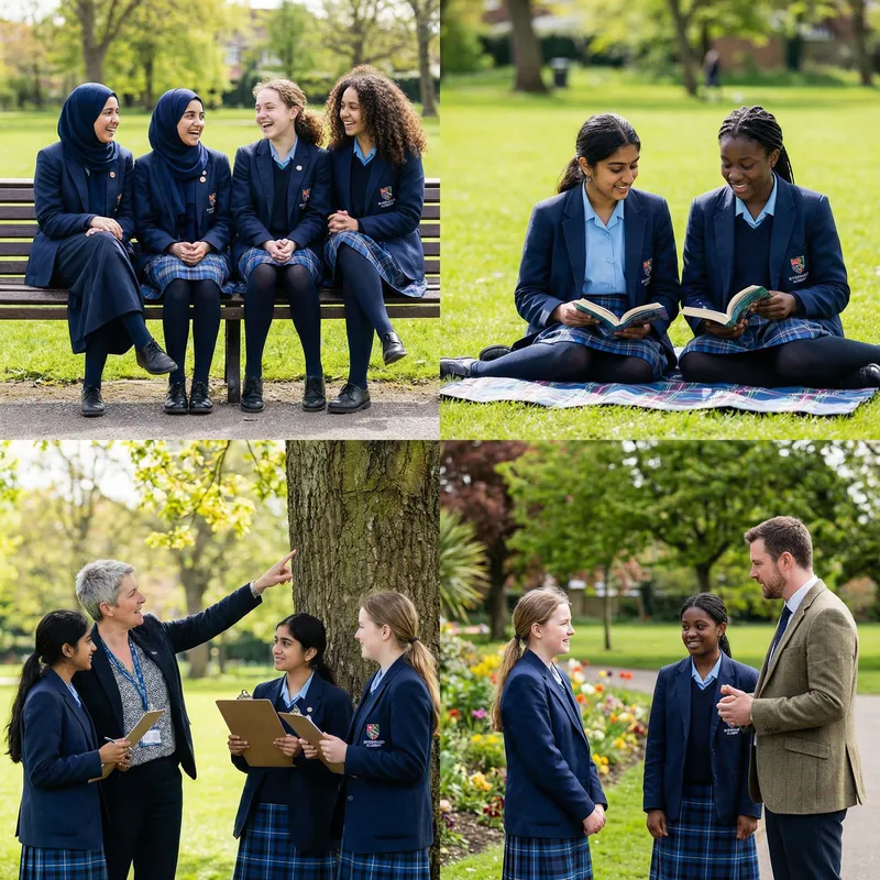 Respectful Students on School Outing Respectful Students on School Outing