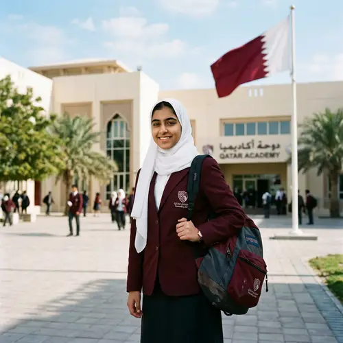 Schoolgirl Portrait in Qatar: Authentic Imagery for High School Students
