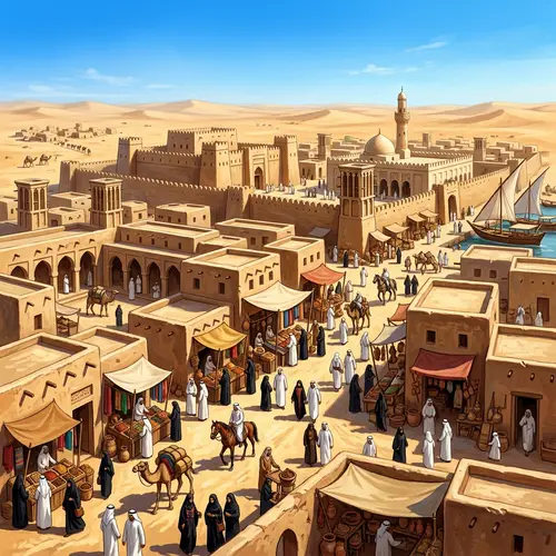 Ancient City in Qatar - Traditional Marketplace & Arabic Architecture