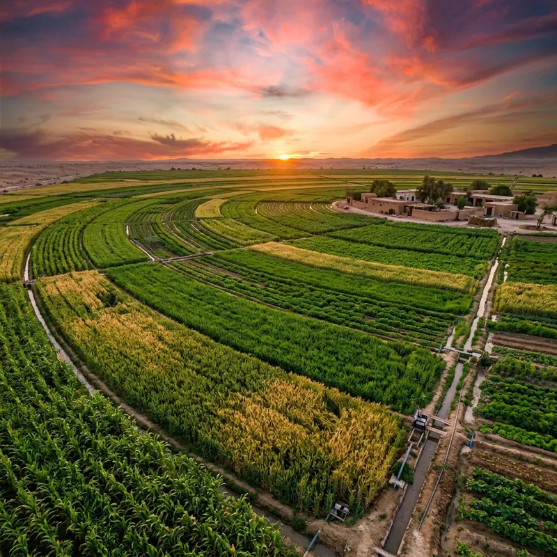 Green Landscapes of Qatar: Agricultural Backgrounds
