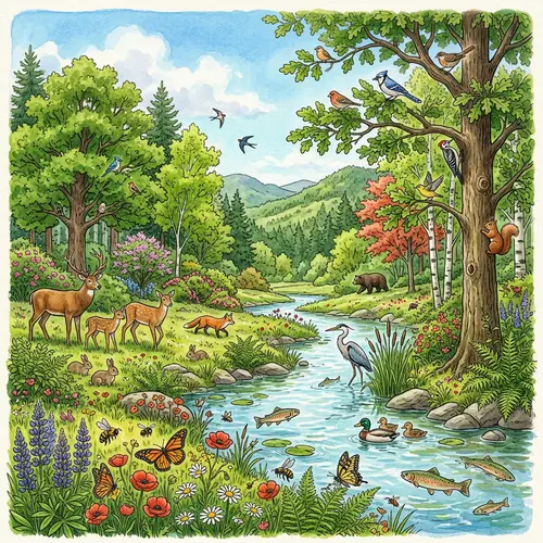 Ecological Balance: Flourishing Flora & Fauna Harmony