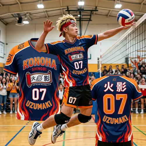 Unique Hokage-Themed Volleyball Jersey Design