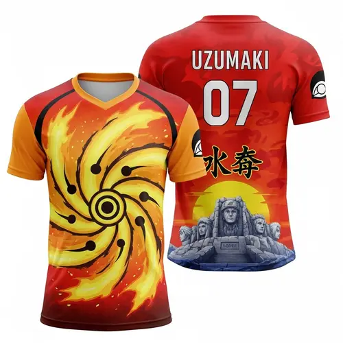 Unique Hokage-Themed Volleyball Jersey Design