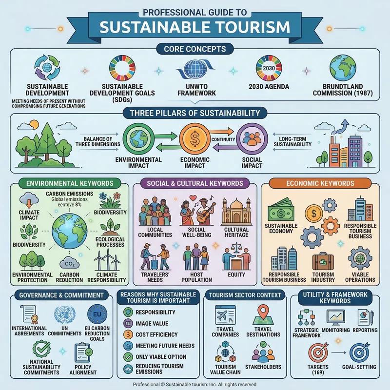 Infographic on Sustainable Tourism Concepts