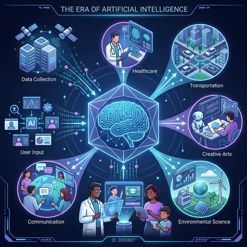 Artificial Intelligence Concept Illustration