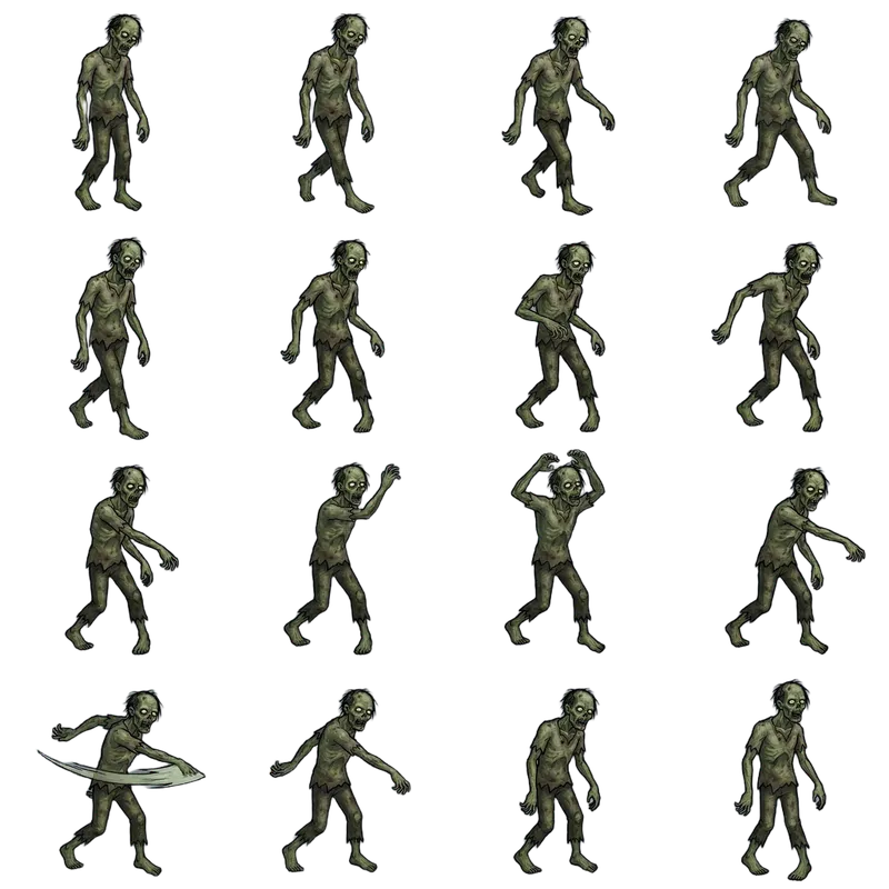 Haunting Zombie Character - Choreographed Movements Haunting Zombie Character - Choreographed Movements