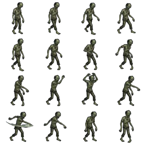 Haunting Zombie Character - Choreographed Movements