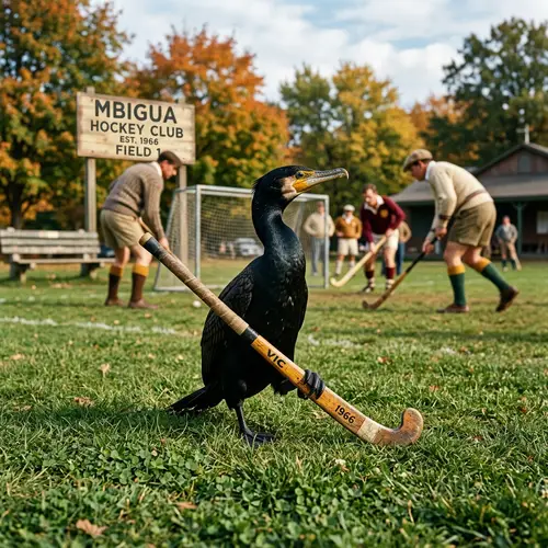 Mbigua Bird: Hockey Vibes on the Field