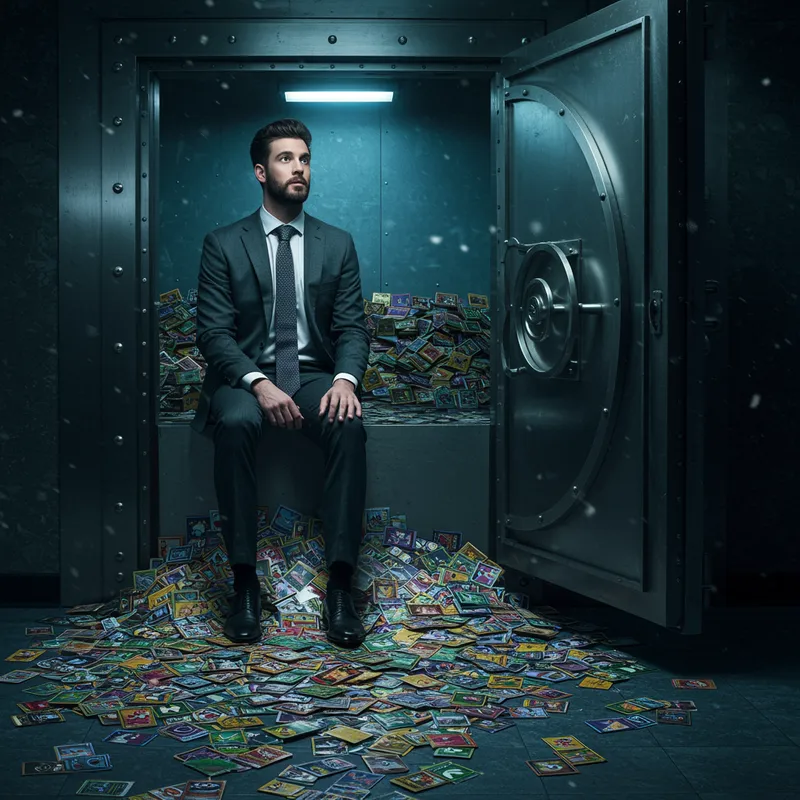 Classic Style Man with Pokémon Cards