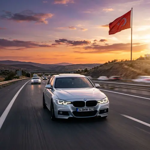 Stunning Silver BMW F30 M Sport at Sunset