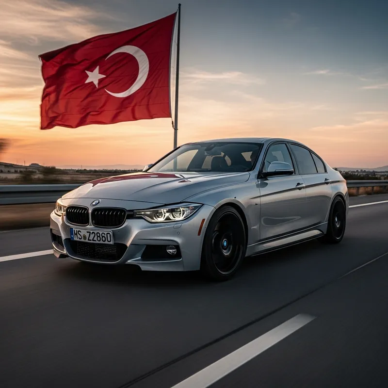 Stunning Silver BMW F30 M Sport at Sunset