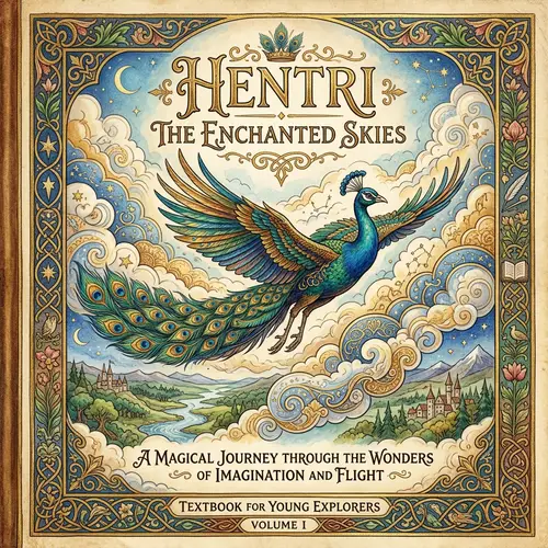 Enchanting Peacock Textbook Cover Illustration