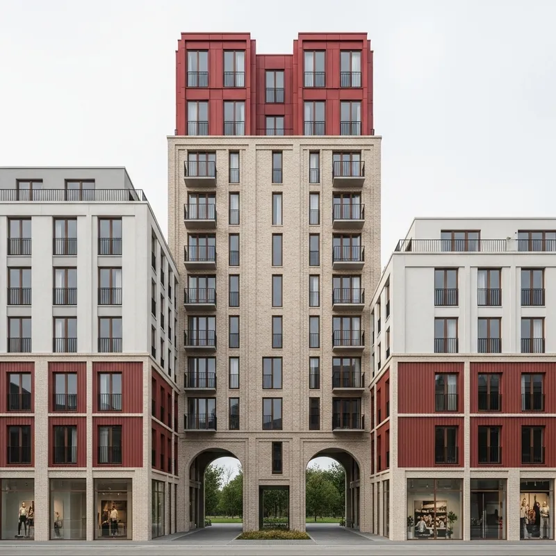 Modern Residential Complex Visualization