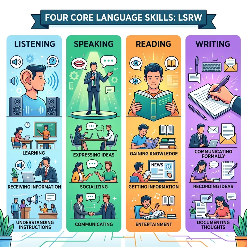 Understanding LSRW Skills: Types & Real-Life Uses