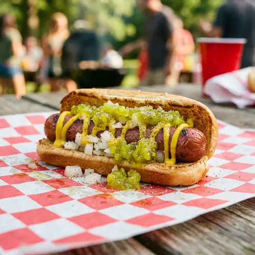 Classic American Hot Dog - Delicious and Fresh