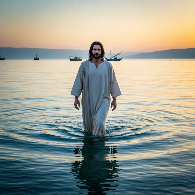 Jesus Walking on Water - A Miracle of Faith