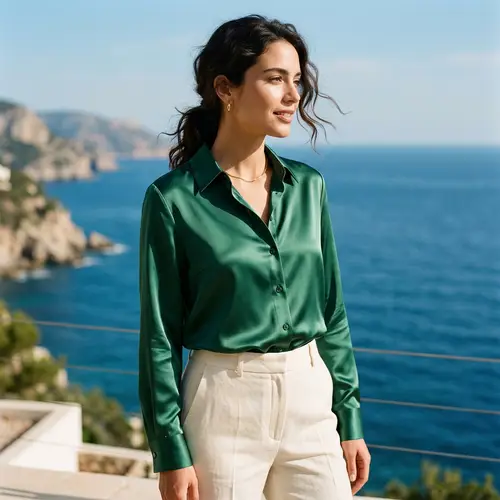 Elegant Satin Blouse for Women - Stylish & Shine