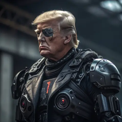 Donald Trump as The Terminator - Hyper Realistic Art