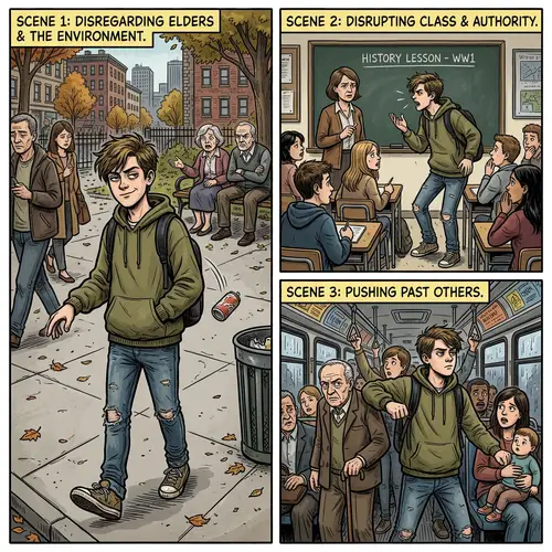 Teenager Displaying Negative Manners: Impact & Scenarios