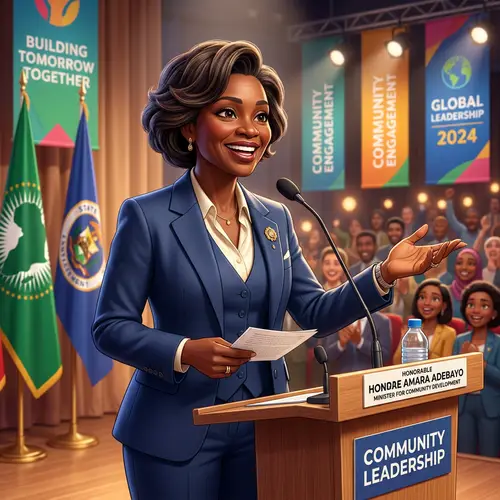 Middle-Aged African Descent Female Politician | Confident Smile