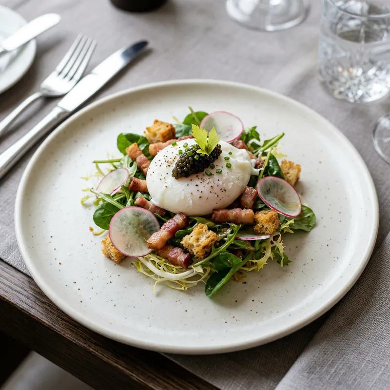 Lyonnaise-Style Salad: A Gourmet Delight