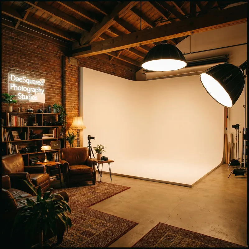 DeeSquared Photography Studios: Warm & Welcoming Space
