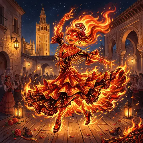 Fiery Spanish-Inspired Fire Type Pokemon - Original Design