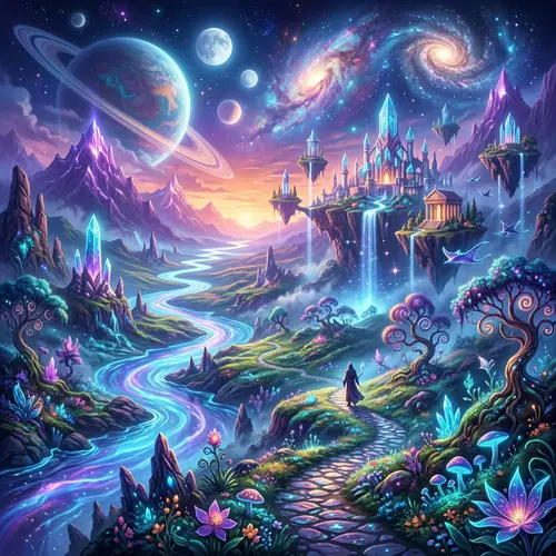 Enchanted Dreamlike Landscape Art