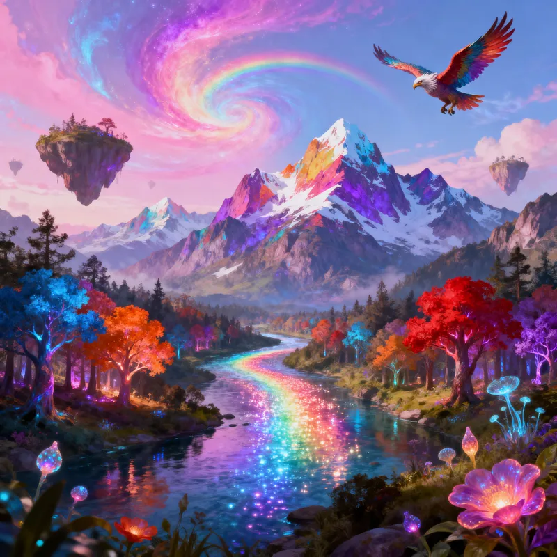Enchanted Dreamlike Landscape Art