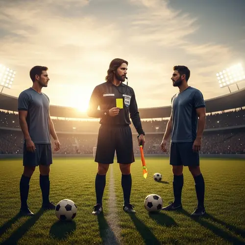 Jesus in Referee Uniform - Unique Artwork