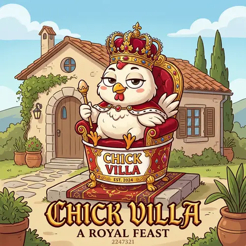 Chick Villa - Cartoon Chicken Royalty