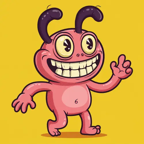 Exaggerated Cartoonish Figure - Art Collection