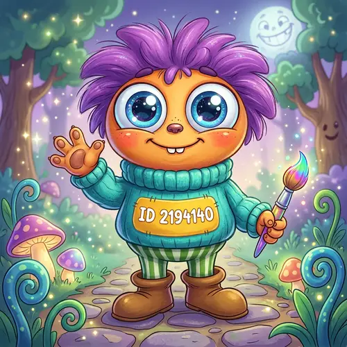 Exaggerated Cartoonish Figure - Art Collection