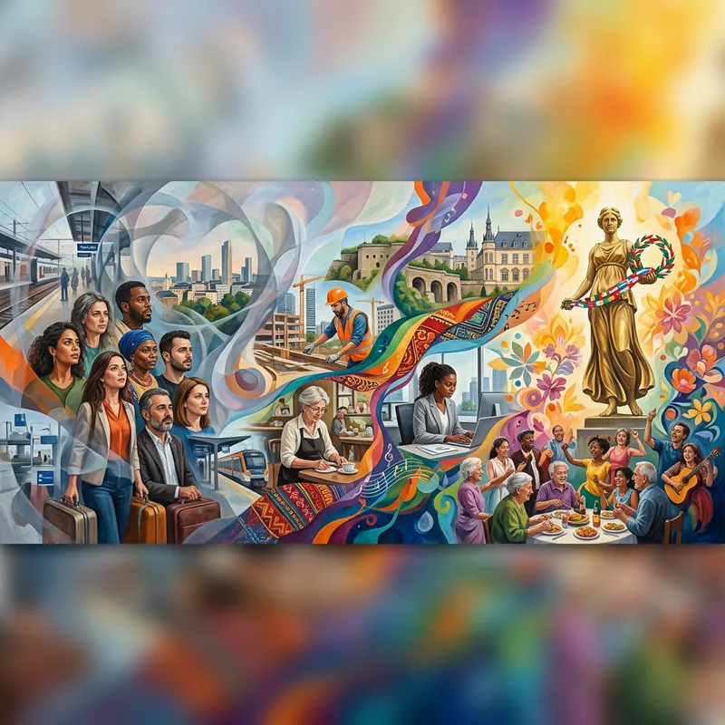 Immigration Impact in Luxembourg: Realistic vs Abstract Art Representation Immigration Impact in Luxembourg: Realistic vs Abstract Art Representation
