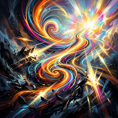 Vibrant Motivation | Abstract Progress & Determination