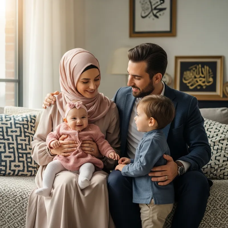 Muslim Family Moments: Joyful Togetherness