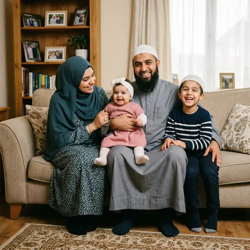 Muslim Family Moments: Joyful Togetherness