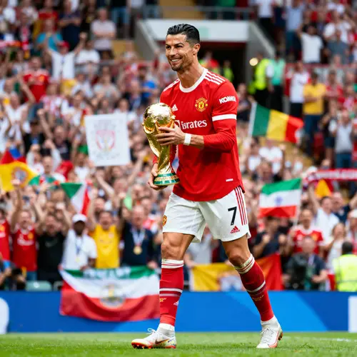 Celebrating World Cup Glory with a Star Player