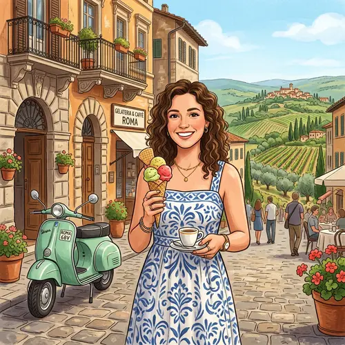Romantic Gelato and Espresso with Vespa View | Italy Hills