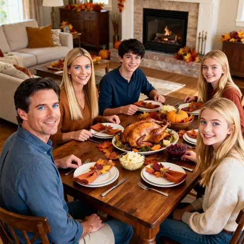 Thanksgiving Dinner Celebration with Family