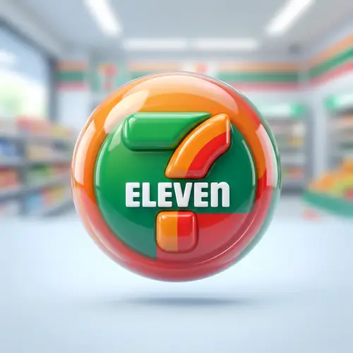 3D Bubble Icon of Seven Eleven