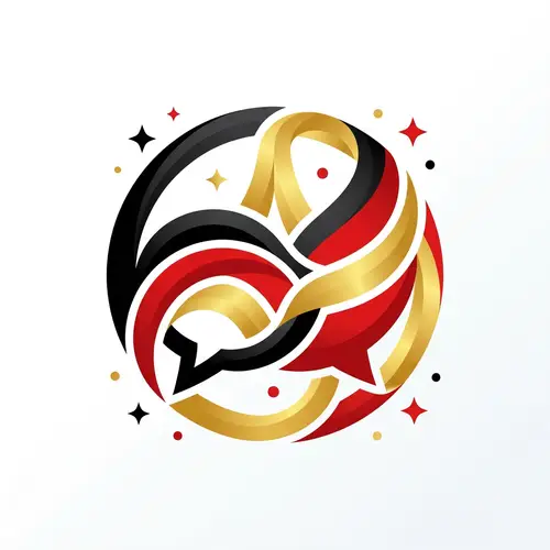 Innovative German Language Teaching Social Media Logo Design